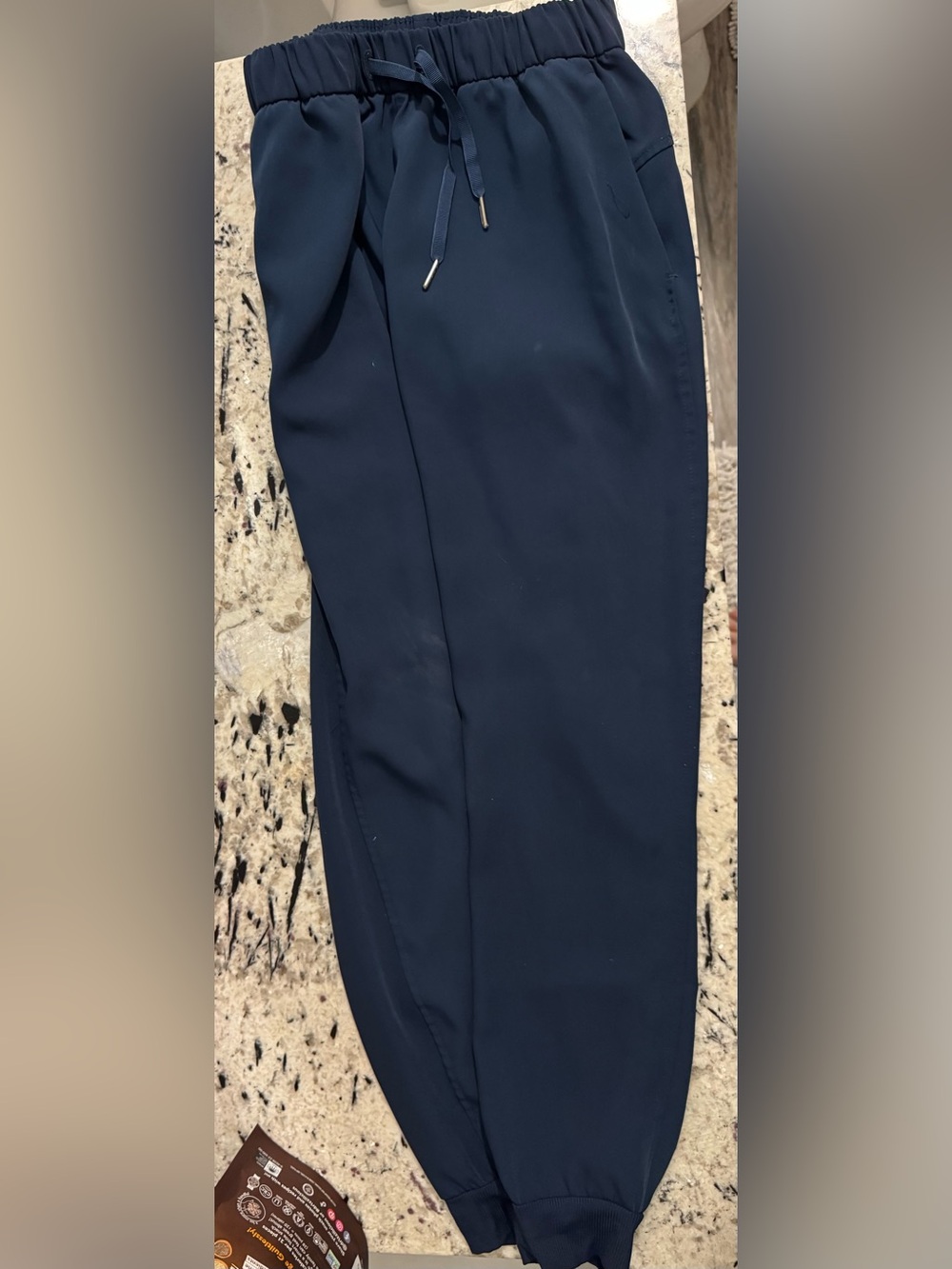 Navy Drawstring Jogger Pants